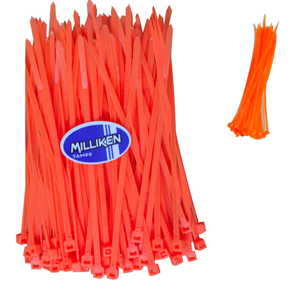 Bộ 100 Sợi Dây Rút Nhựa dài 10cm - Cam Milliken Tampe NL-3060