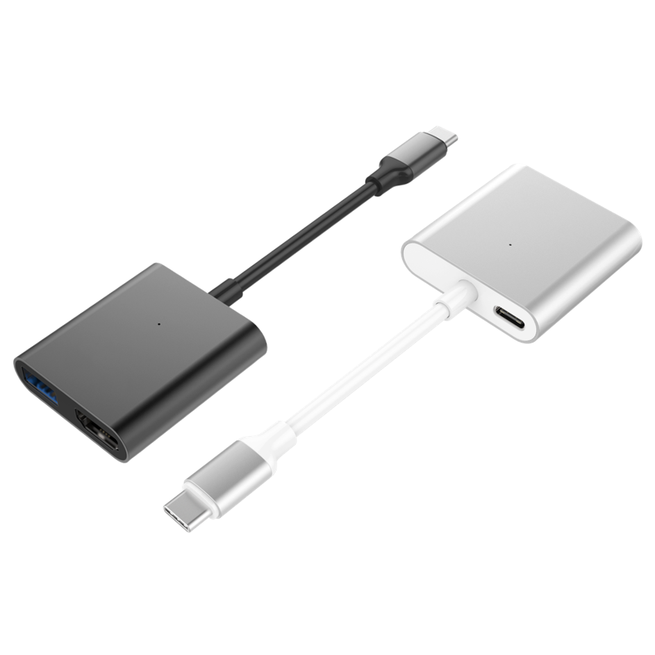 CỔNG CHUYỂN HYPERDRIVE 4K HDMI 3-IN-1 USB-C HUB FOR MACBOOK, SURFACE, PC &amp; DEVICES – HD259A - HÀNG CHÍNH HÃNG