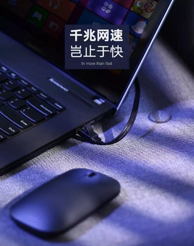 Ugreen UG50188NW101TK 8M màu Đen Cáp mạng LAN CAT 6 UTP dây dẹp - HÀNG CHÍNH HÃNG