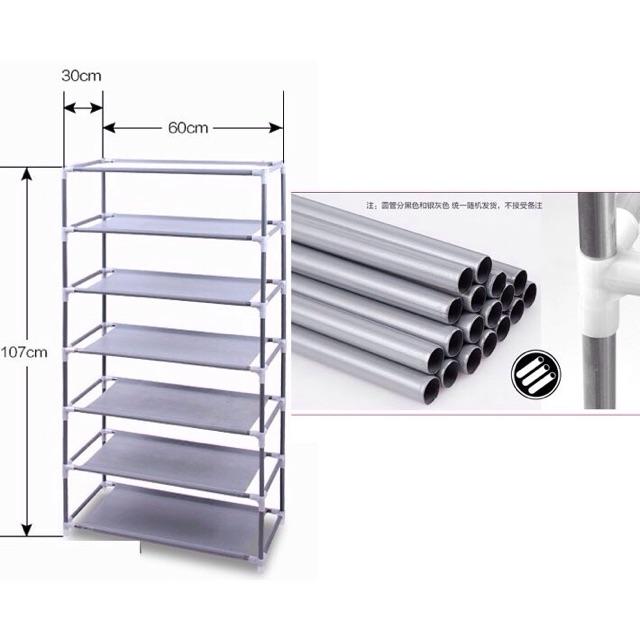 Tủ giày 7 tầng 6 ngăn cao cấp