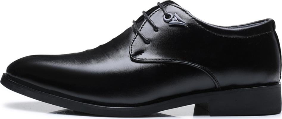 Men's Business Formal Leather Shoes Pointed Lace Up