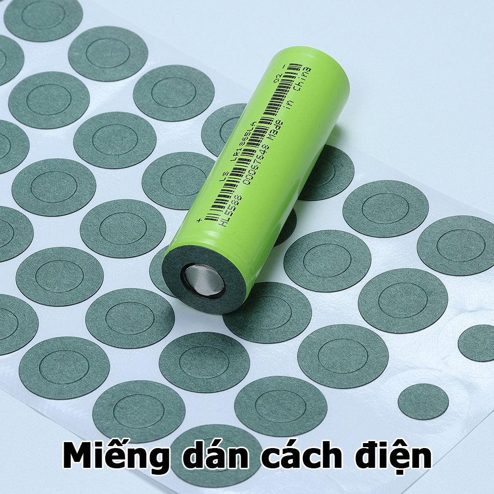 Giấy dán cách điện cách nhiệt cực dương pin 18650 1 tờ 120 miếng dán