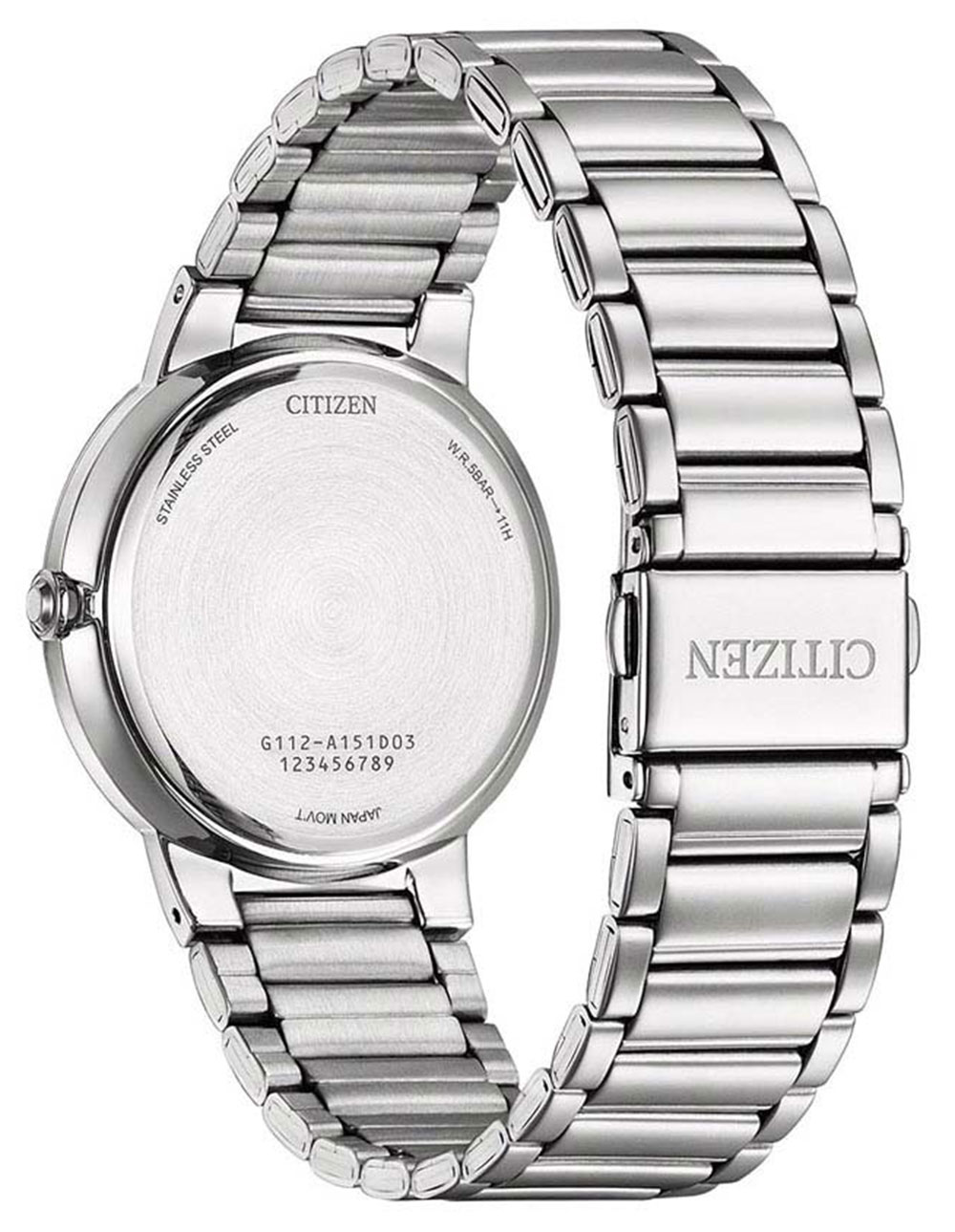 Đồng Hồ Nam Citizen Dây Thép Không Gỉ BI5120-51L - Mặt Xanh