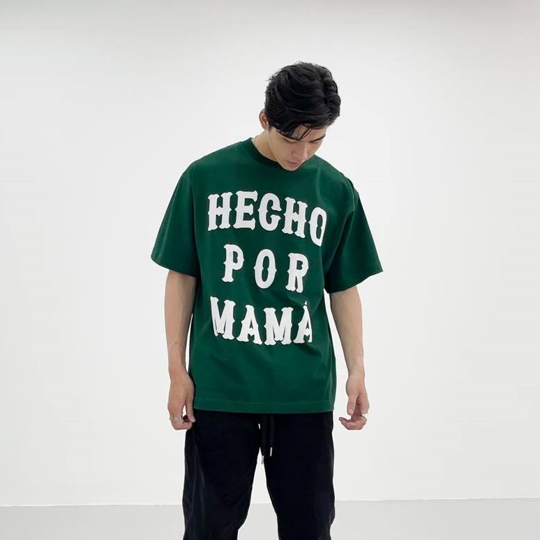ÁO THUN NAM NỮ UNISEX , ÁO THUN FROM RỘNG , ÁO THUN "HECHO POR MAMA" HÀNG CAO CÁP