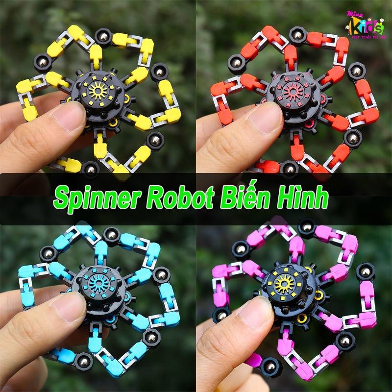 Spinner Xoay 360 Độ Biến Hình Robot Đồ Chơi Trí Tuệ Cho Bé
