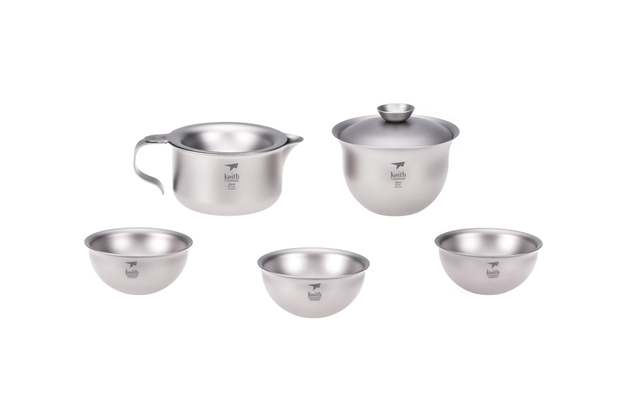 Bộ ấm pha trà Titanium Tea Set KEITH Ti3910