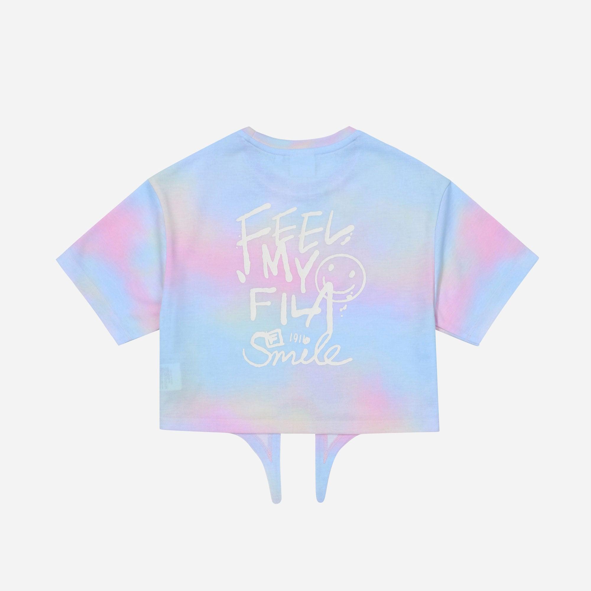 Áo thun tay ngắn thời trang bé gái Fila Girl Crop Dyeing - FK2RSF2206F-EPK