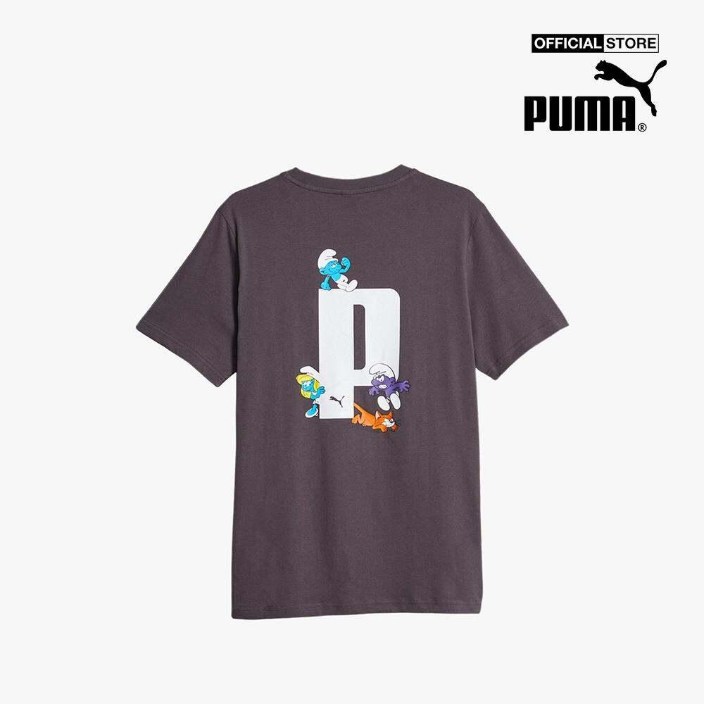 PUMA - Áo thun nam cổ tròn tay ngắn Puma x The Smurfs 622189