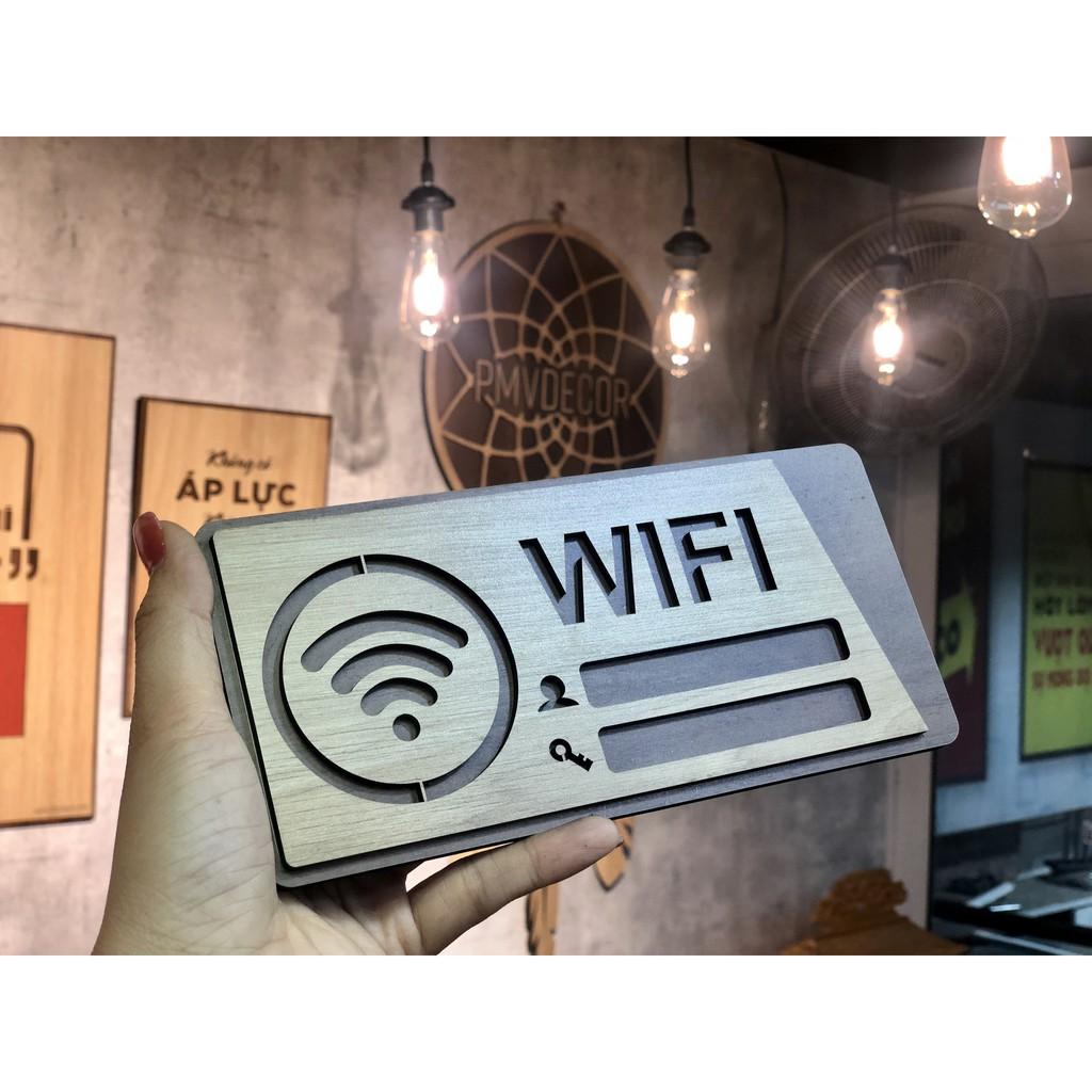 BẢNG WIFI. Gỗ MDF phủ melamine 2 màu tương phản. PMV-BWF002