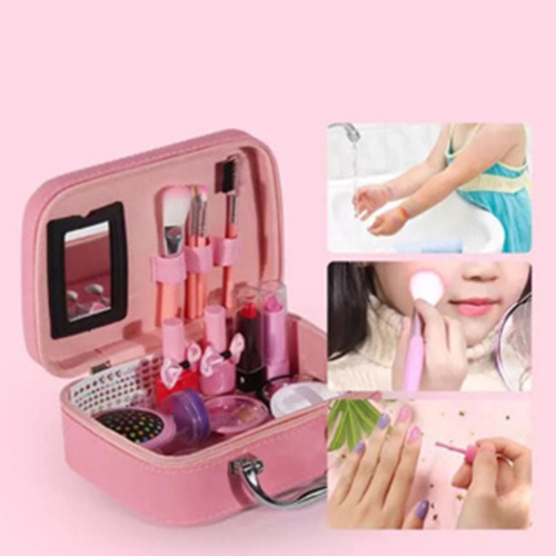 Vali Trang Điểm Cho Bé Gái, Đồ Chơi Makeup, Đồ Chơi Làm Đẹp Cao Cấp, Dễ Làm Sạch-Kèm Máy Hơ Móng