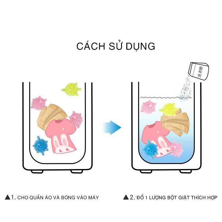 Bóng giặt cầu gai đánh bay mọi vết bẩn, làm giảm nếp nhăn hiệu quả - tienich247