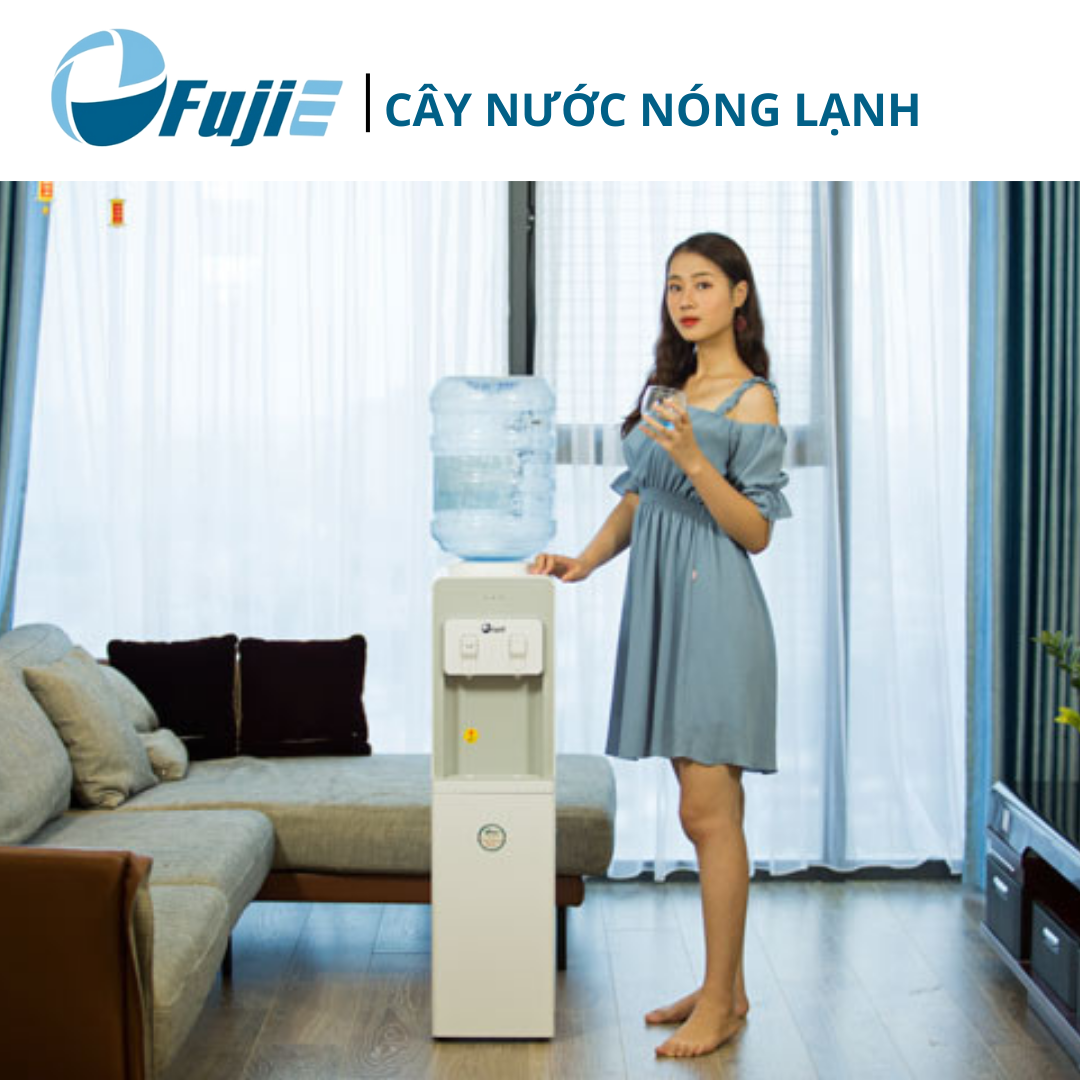 Cây nước nóng lạnh cao cấp FujiE WD1850E làm lạnh chip điện tử công nghệ Nhật Bản - Hàng chính hãng