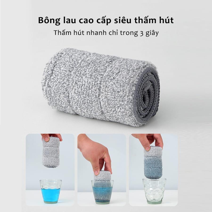 Cây Lau Nhà Tự Vắt Thông Minh Bảng Ngang, Chổi Lau Nhà Tự Vắt Đầu Lau Xoay 360 Lau Sạch Mọi Ngóc Ngách