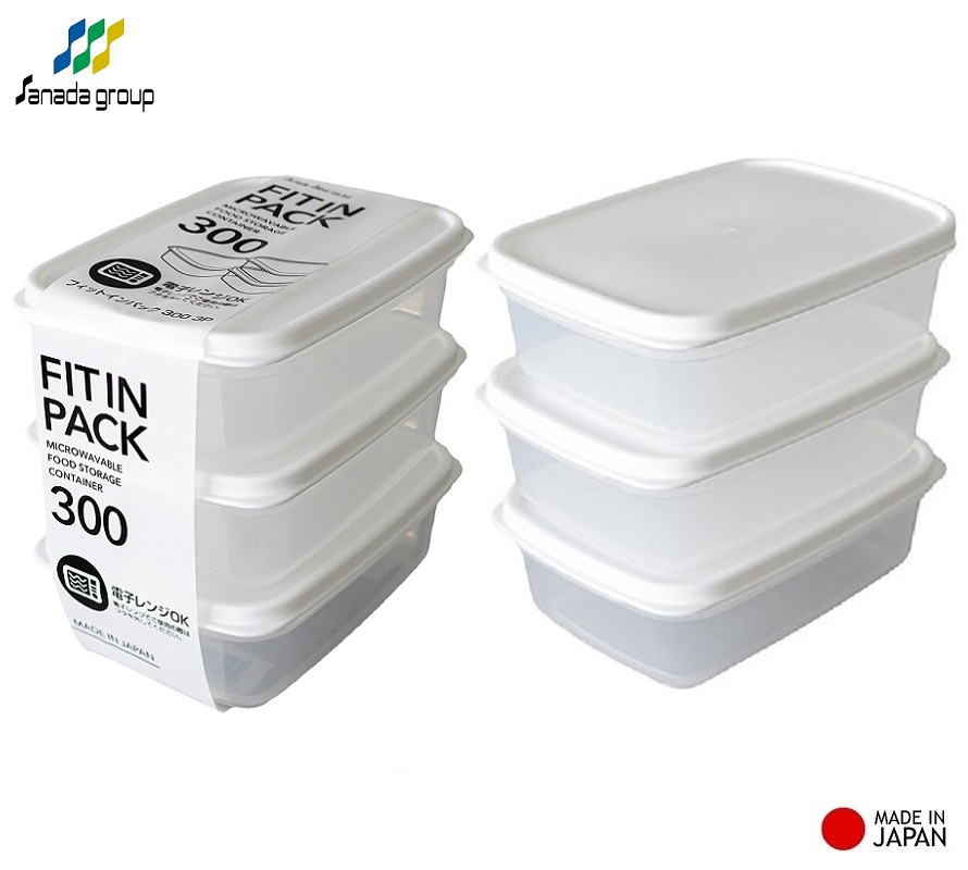 Hộp trữ đông, bảo quản thực phẩm Freezermate Fit in Pack nhựa nguyên sinh an toàn hàng Made in Japan