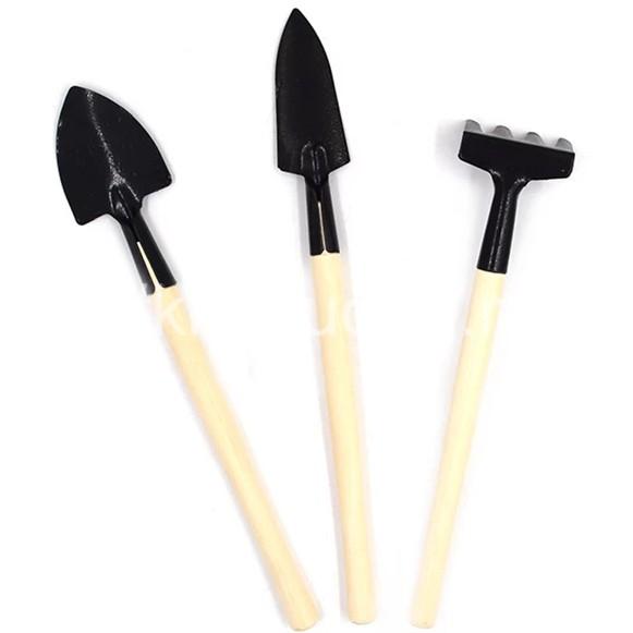 Bộ Dụng Cụ Làm Vườn 3 món Mini gọn nhẹ gồm, 1 xẻng, 1 xúc, 1 cào, sử dụng tiện lợi, kiểu dáng đẹp