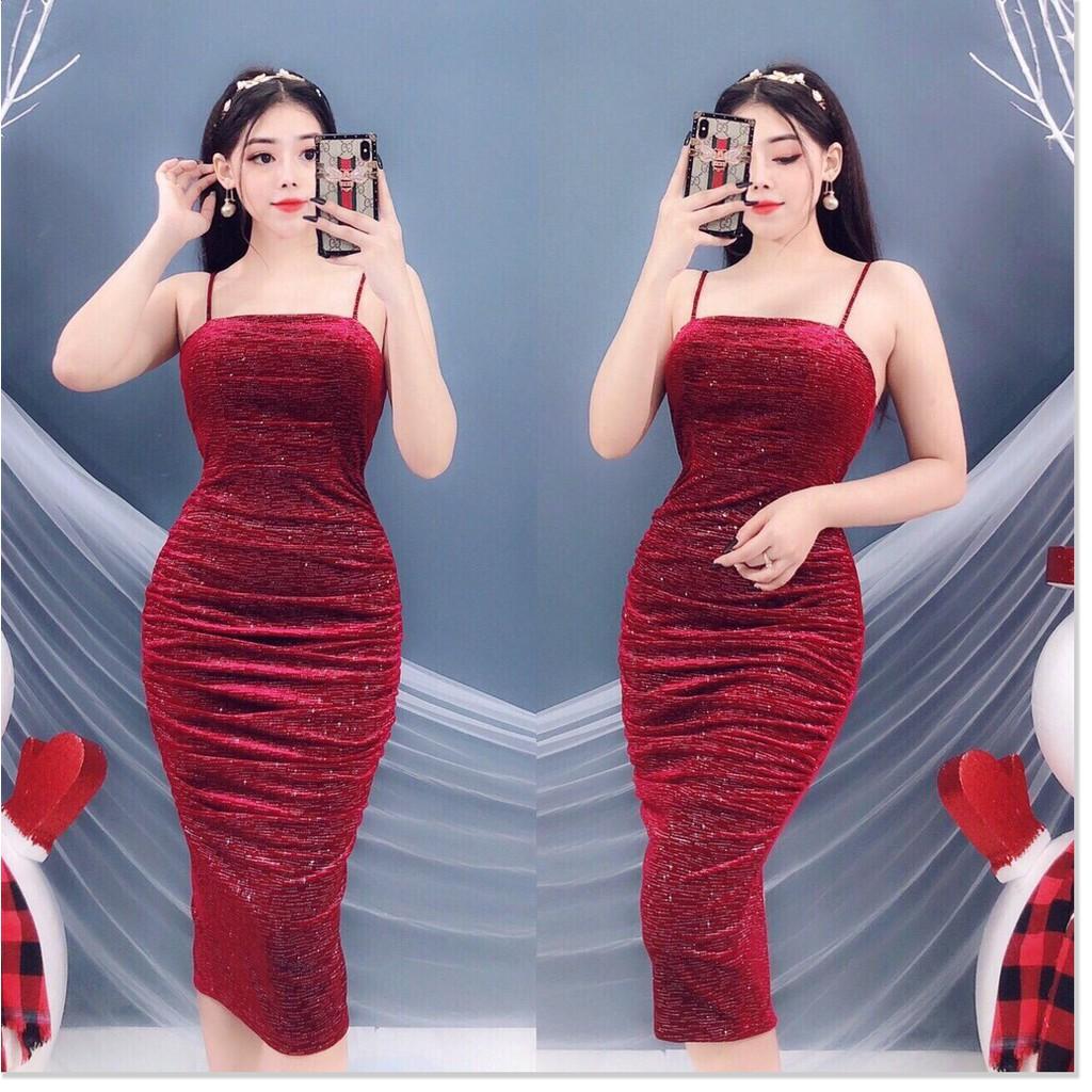 ĐẦM BODY 2 DÂY VÃI NHŨ ĐẸP XUẤT SẮC
