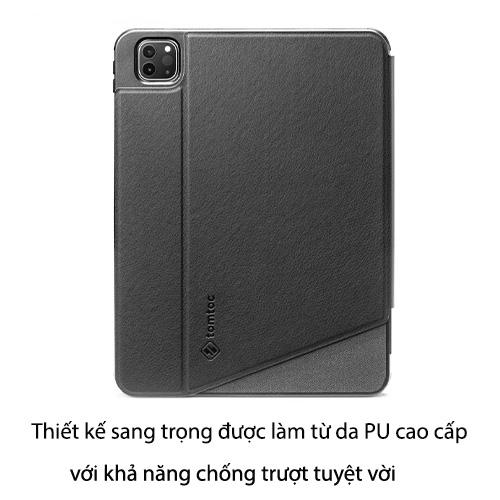BAO DA TOMTOC TỪ TÍNH ĐA GÓC VERTICAL SẠC KHÔNG DÂY A.PENCIL FOR IPAD PRO 12.9-INCH M1 2021