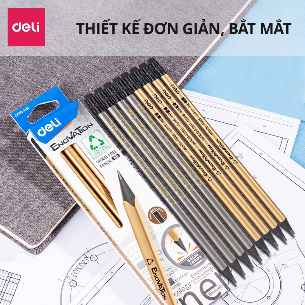 Bút Sơn Màu Acrylic Marker Deli THÊM 80% MỰC - 12/24/36/48/64 Màu Tô Trên Mọi Chất Liệu