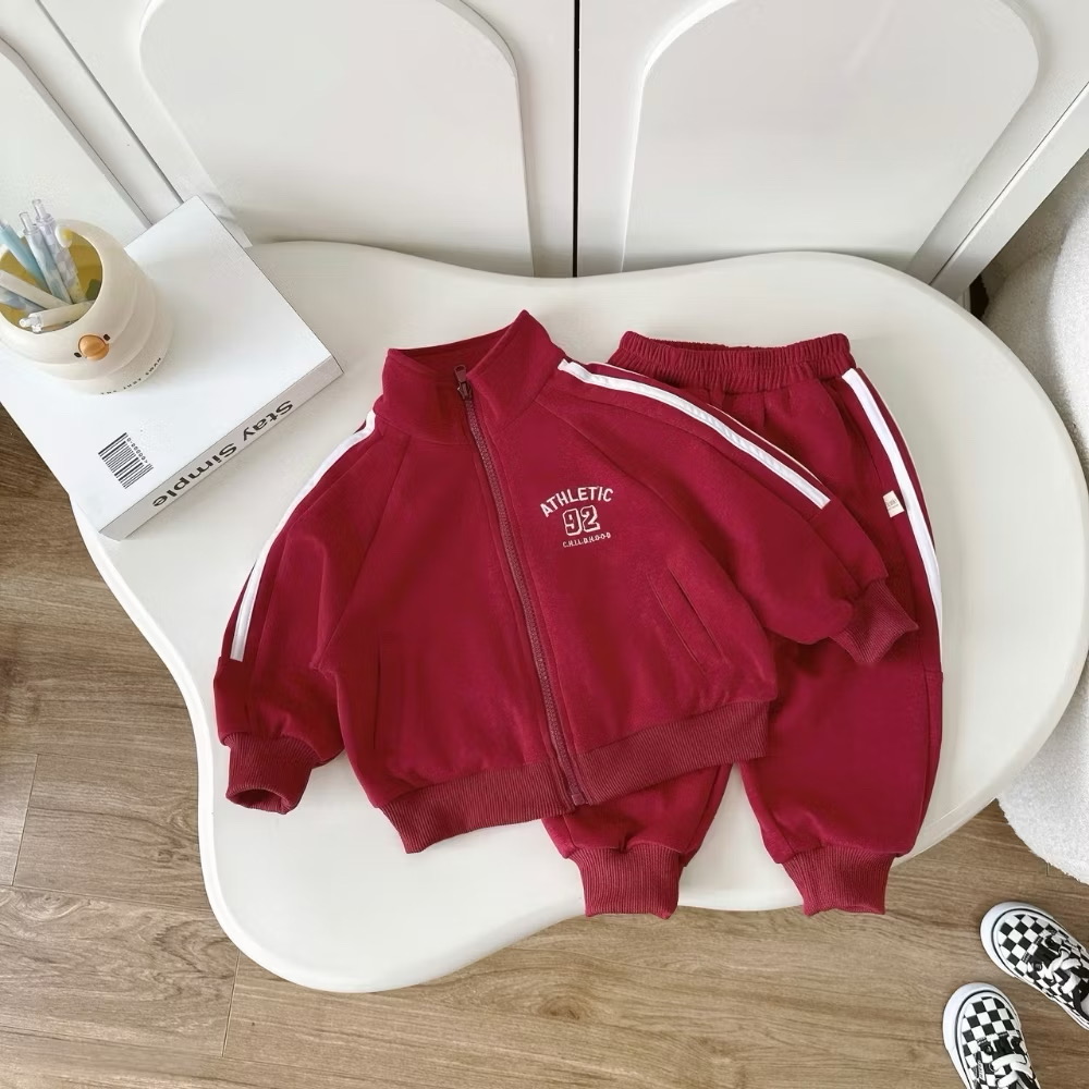 Set Thu Đông Bộ Quần Áo Khoác Thể Thao Nỉ Cao Cổ Cho Bé Trai 1-8 Tuổi Dành Cho Bé Trai