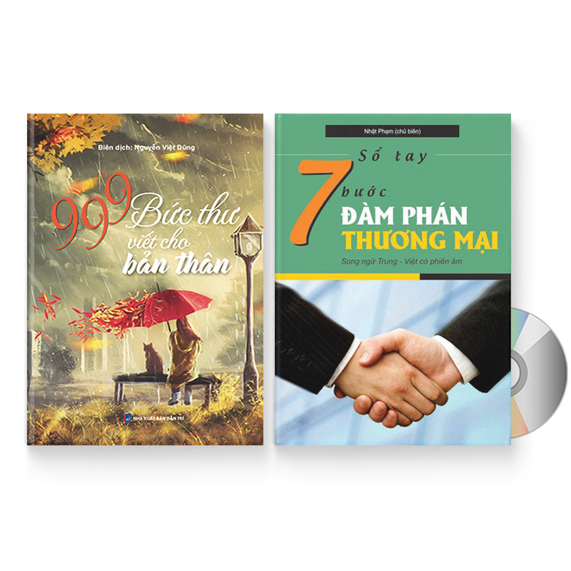 Combo 2 sách: 999 bức thư viết cho tương lai + Sổ tay 7 bước đàm phán thương mại + DVD quà tặng