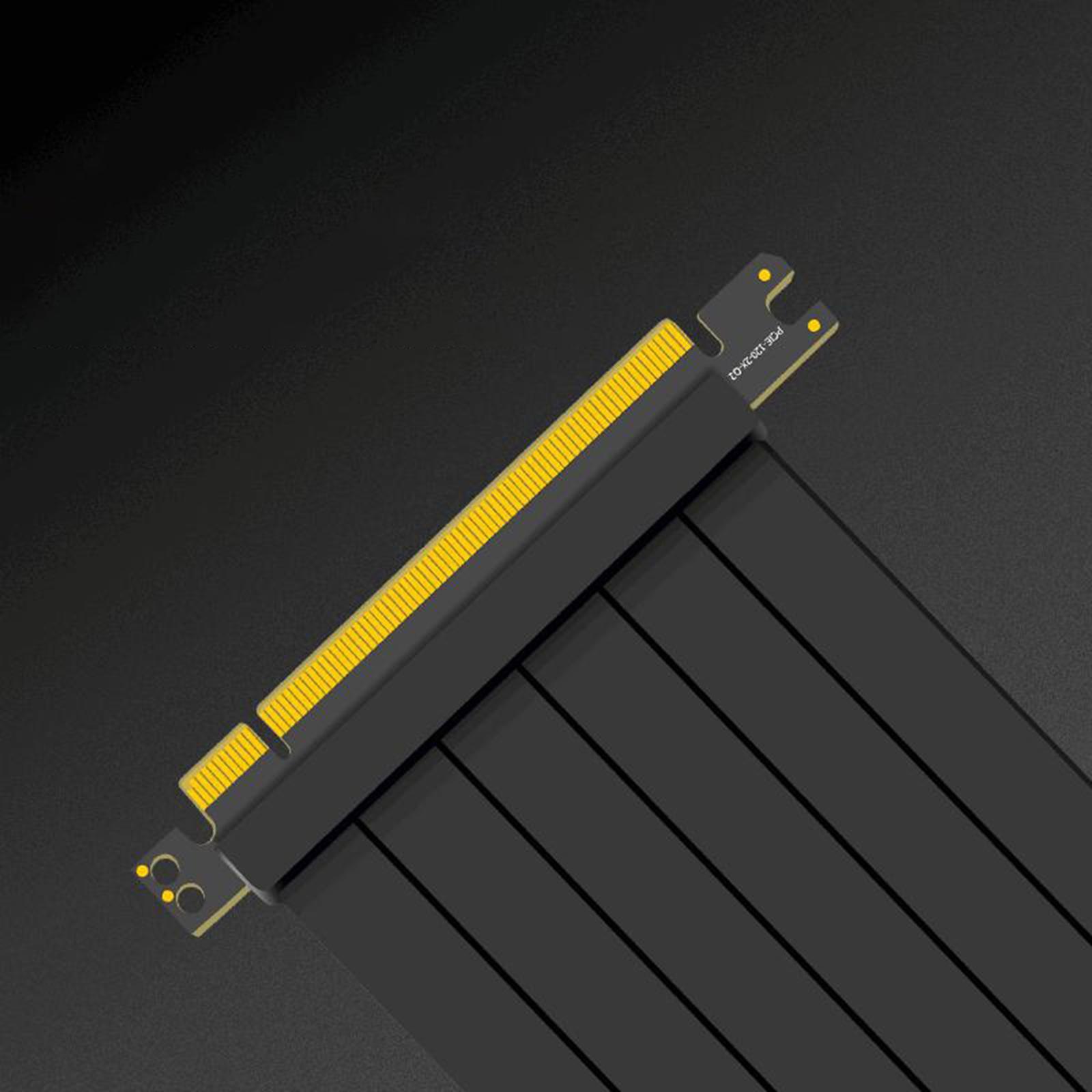 90 Degree Full 3.0 PCIE X16 Riser Cable PCIE Extender for GPU Vertical 20cm