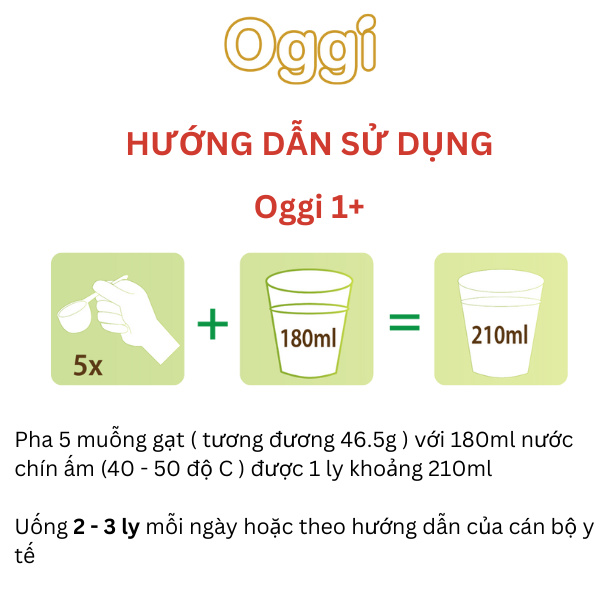 Sữa bột Oggi 1+ 900g giúp bé khỏe mạnh, phát triển toàn diện - VitaDairy