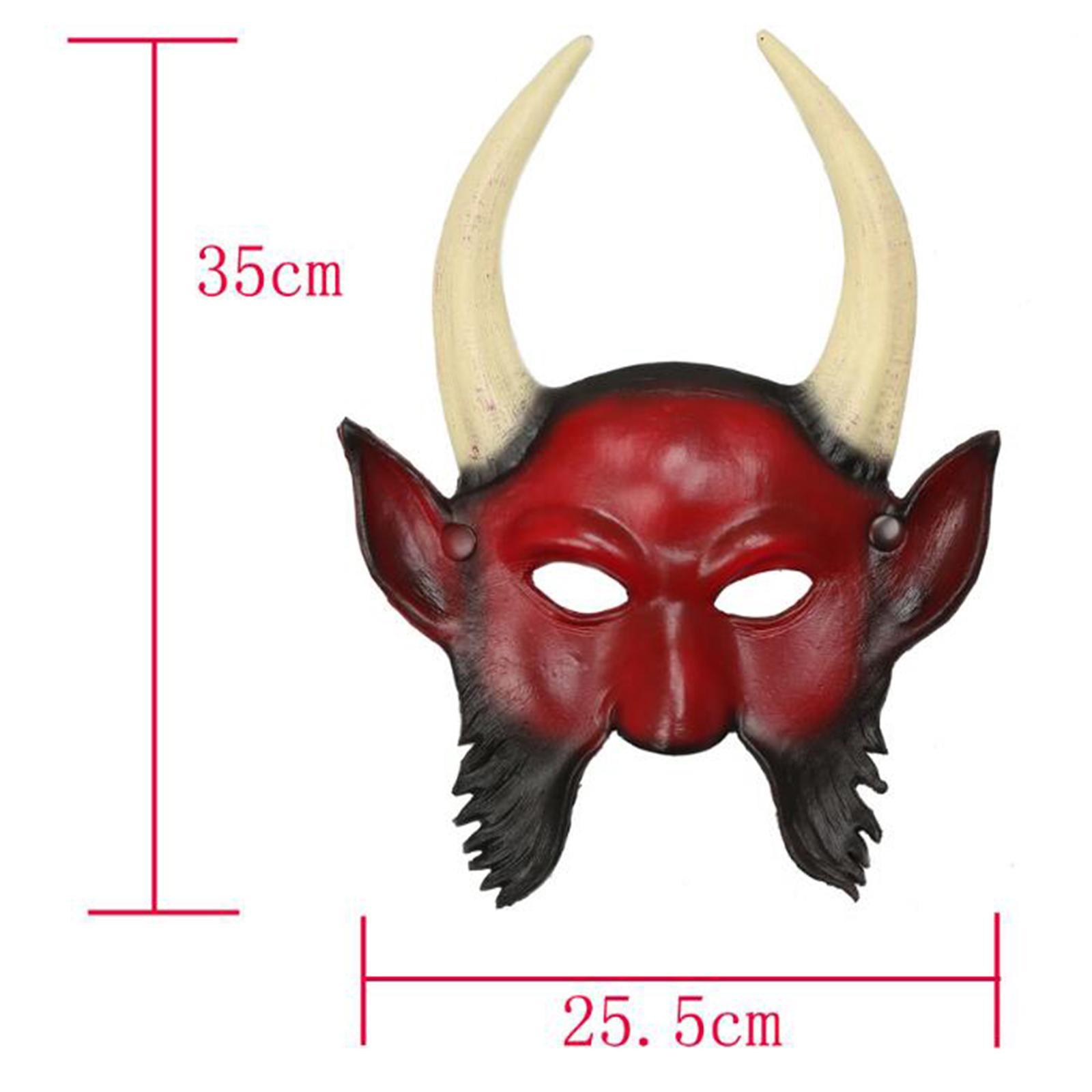 Devil Face Cover, Cosplay Fancy Dress Masquerade , Halloween for Prom Stage Performance Party Night Club