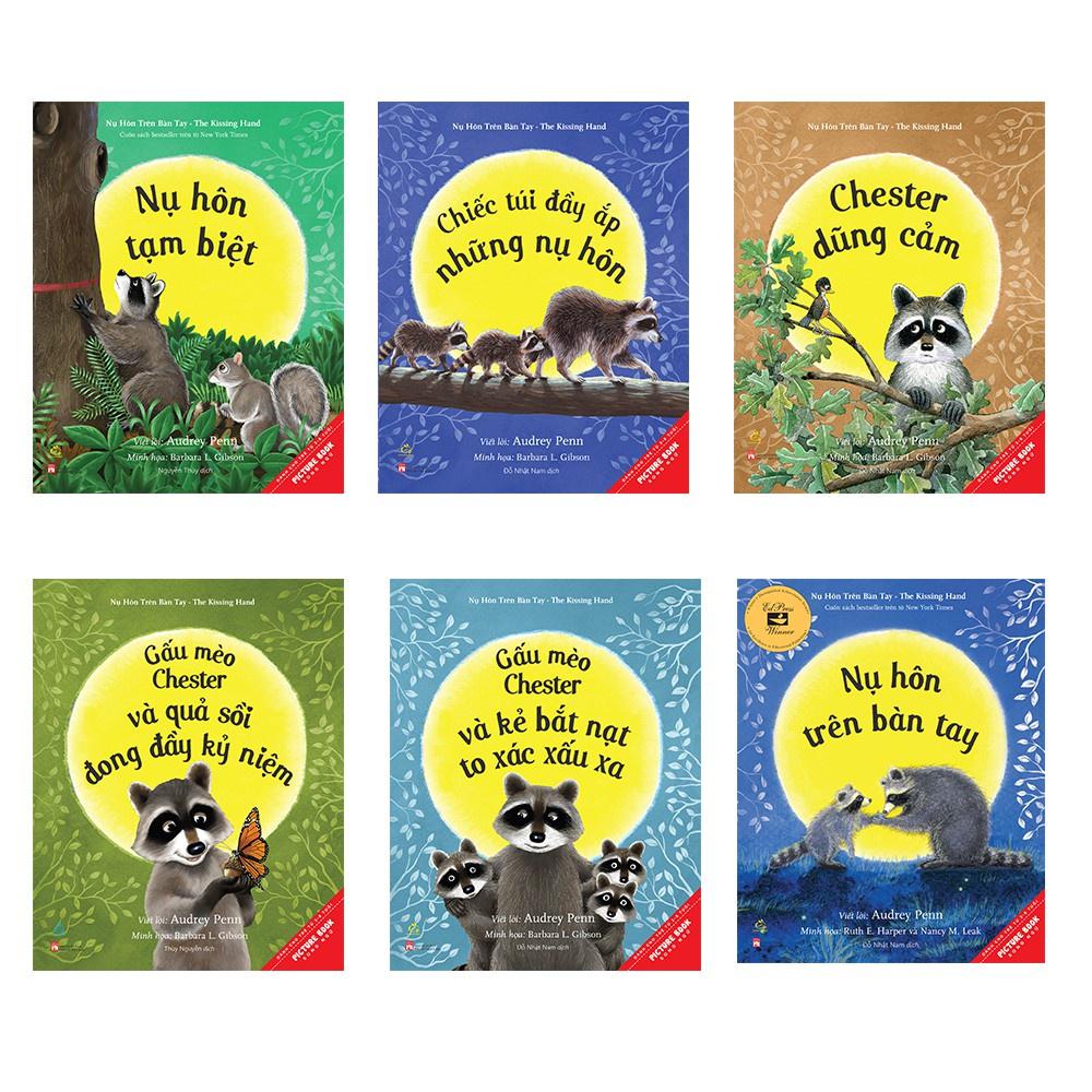 Sách - Combo 6 Cuốn Picture Book Song Ngữ Gấu Mèo Chester