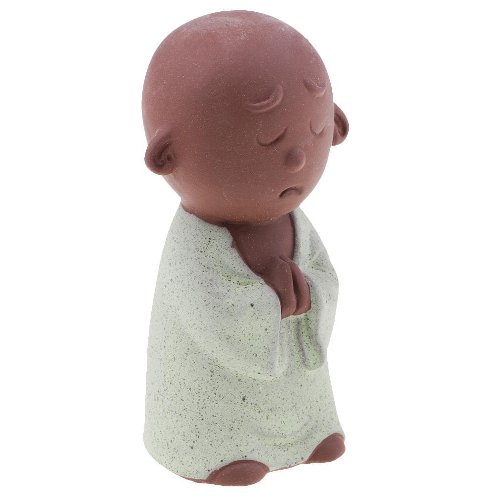 Ceramic Tea Pet Desktop Decoration Lovely Buddha Little Monk Sand Tea Pet