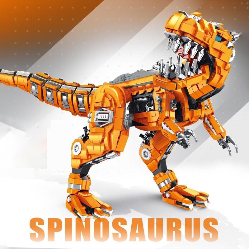 Đồ chơi Lắp ráp Khủng Long máy Spinosaurus, Panlos 611014 Mechanic Dinosaur, Xếp hình thông minh, Mô hình khủng long