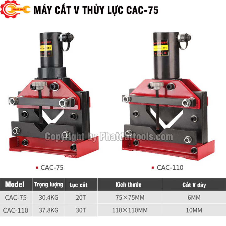 Máy Cắt Sắt V Thủy Lực CAC75