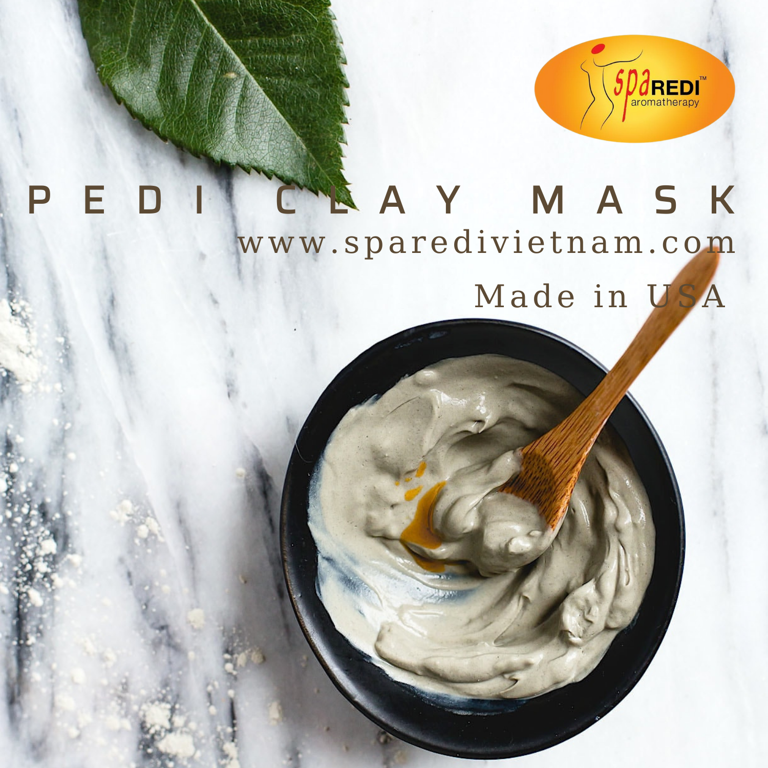 Măt nạ đất sét Pedi Clay Mask mùi Than Tre 3785 ml