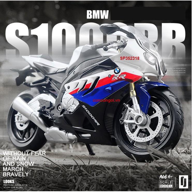 Đồ chơi xe mô hình pin Mô Tô_BMW S1000, trớn, âm thanh, 88001 - SP352318