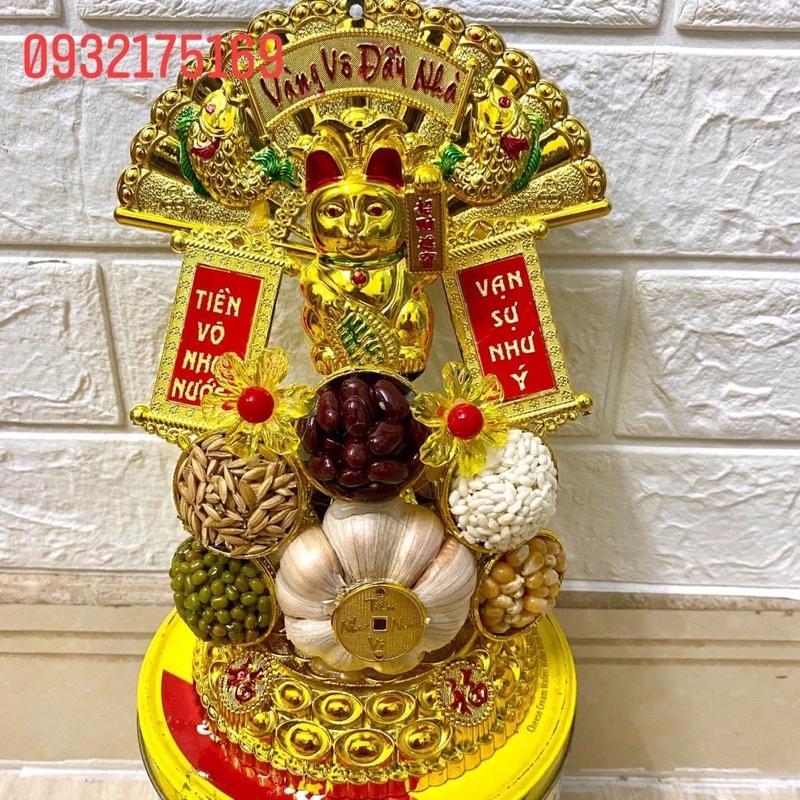 Tháp tỏi mèo chiêu tài 2 liễng nhỏ