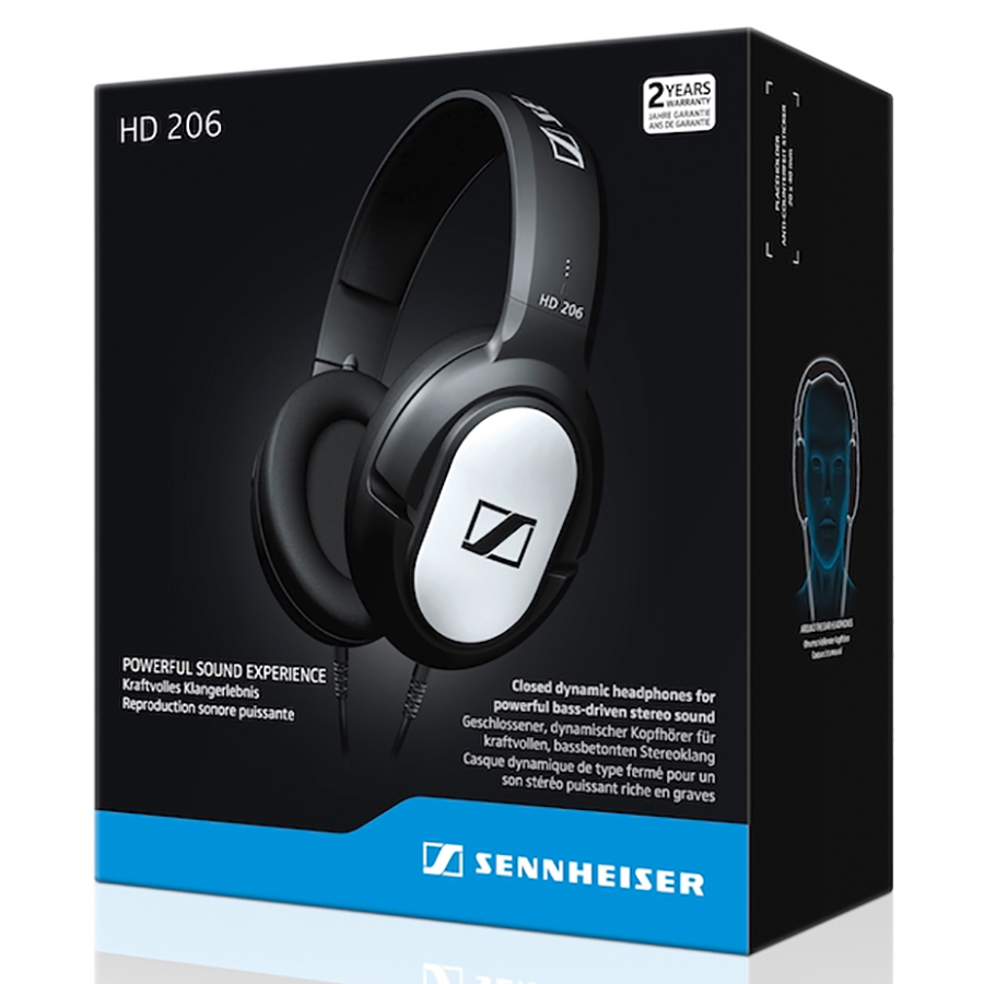 Tai Nghe Chụp Tai Sennheiser HD 206 - Hàng Chính Hãng