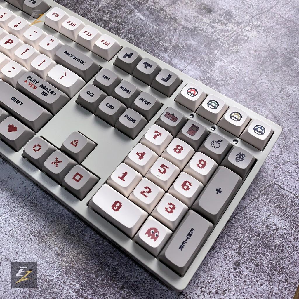 Keycap RETRO GAMEBOY Cho Bàn Phím Cơ XDA Profile Chất Liệu Thick PBT In Dyesub 146 Phím | Gearbros