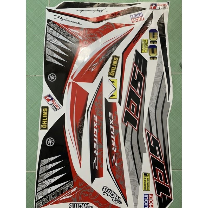 Tem exciter 135 đỏ đen