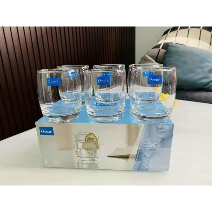 Bộ 6 cốc thuỷ tinh ocea thái lan xịn 265ml hàng đẹp