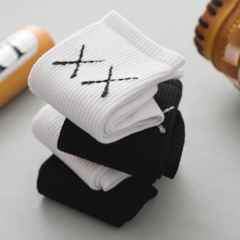 Tất Chữ XX Ulzzang  -  Vớ XX Gân Trơn Unisex