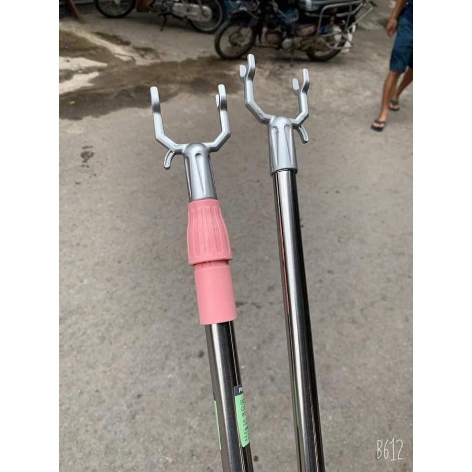 Cây phơi quần áo bằng inox có thể thu gọn kéo dài 1,8m