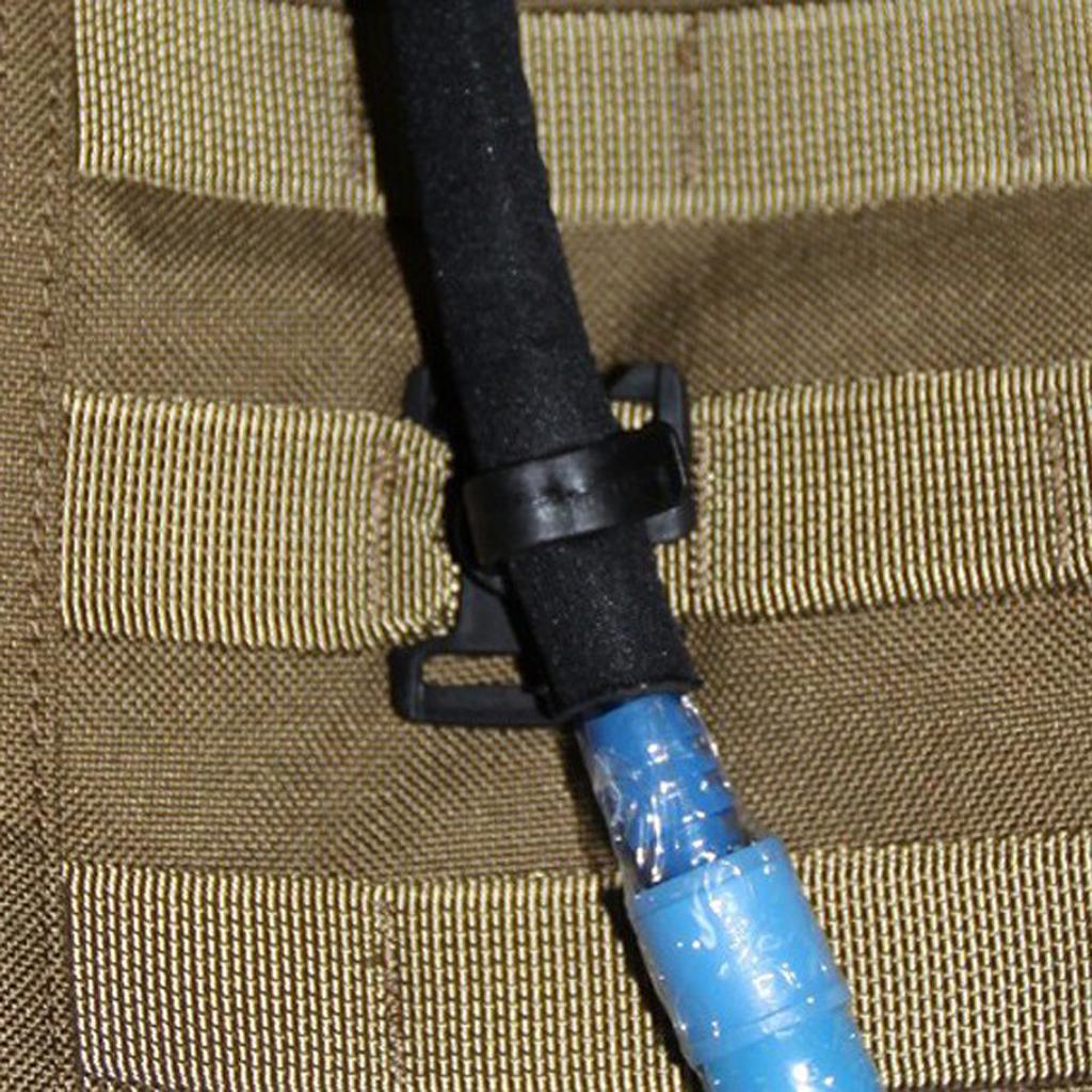 2xWater Bag Pipe Buckles Backpack Drinking Water Hose Hydration Tube Clips