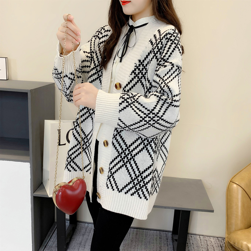 Áo khoác len nữ cardigan dệt kim phong cách Hàn Quốc V15