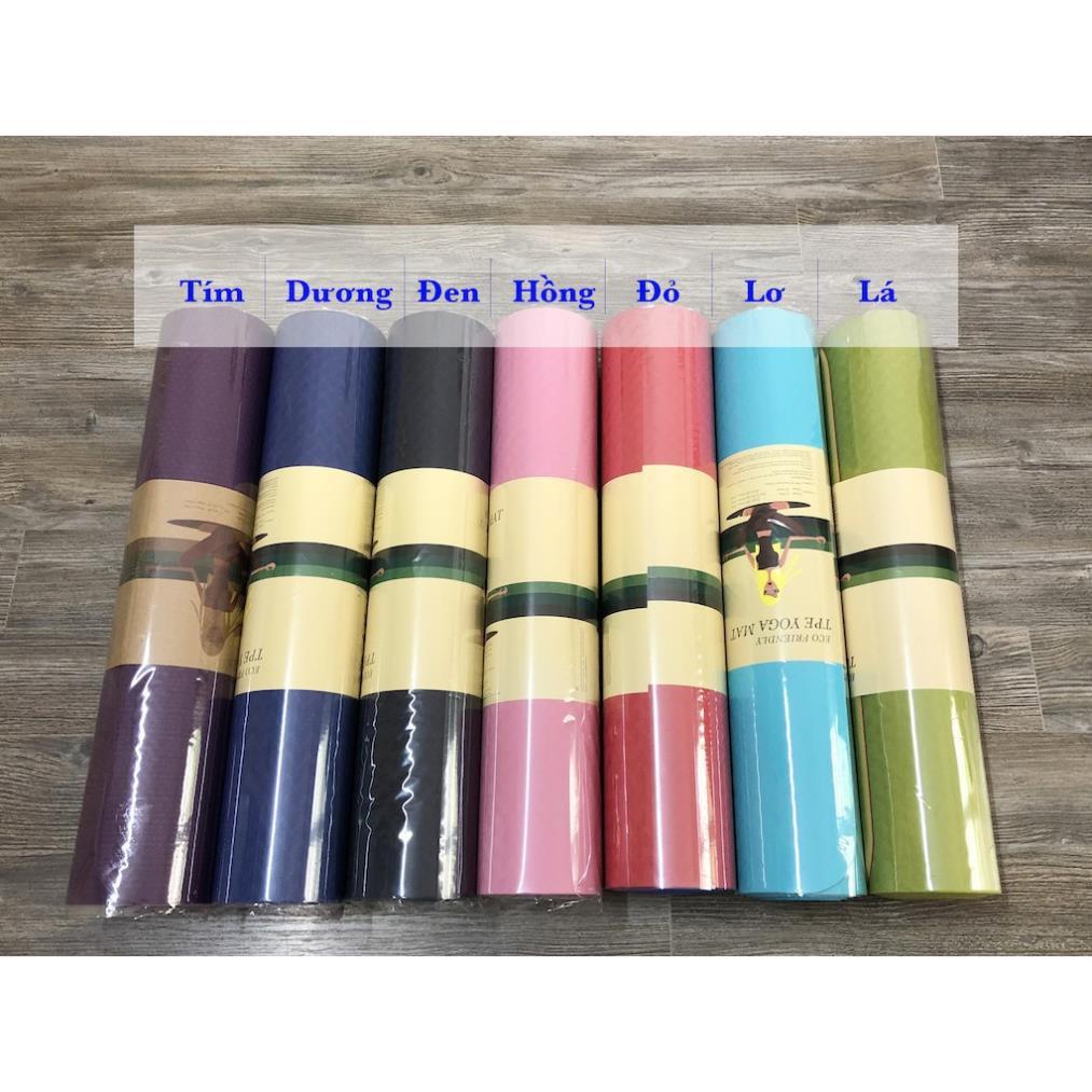 THẢM TẬP YOGA TPE 2 LỚP DÀY 6MM ( Sẵn hàng )