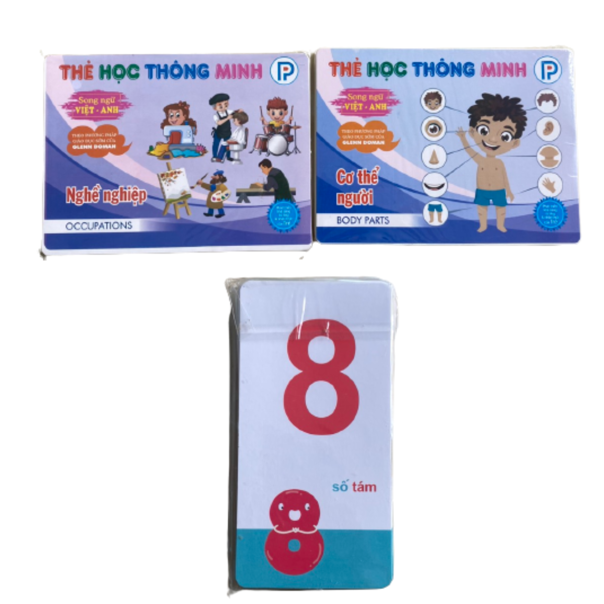 Thẻ Học FlashCard Thông Minh Song Ngữ 15 Chủ Đề Thẻ To