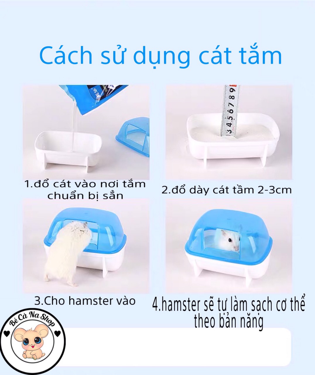 Cát tắm cho hamster bao 1kg
