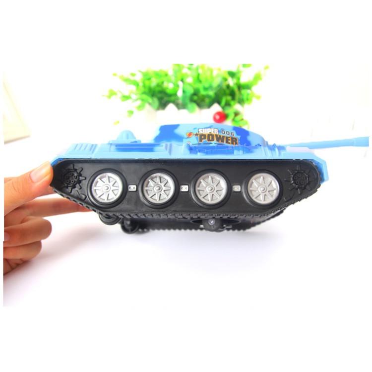 Đồ chơi xe tăng cho bé trai chạy bằng pin có đèn sáng