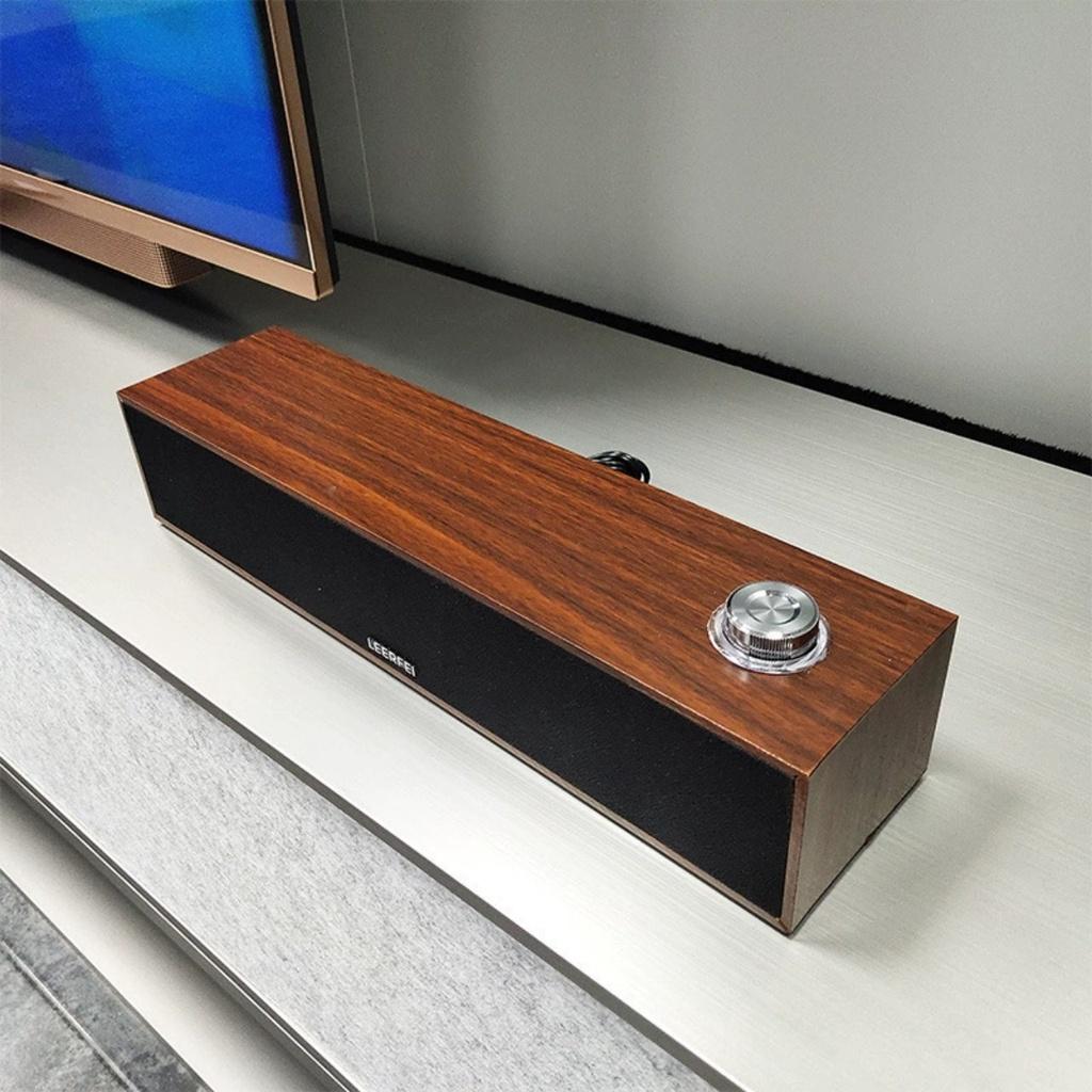 Loa bluetooth máy tính vân gỗ loa không dây vân gỗ speaker