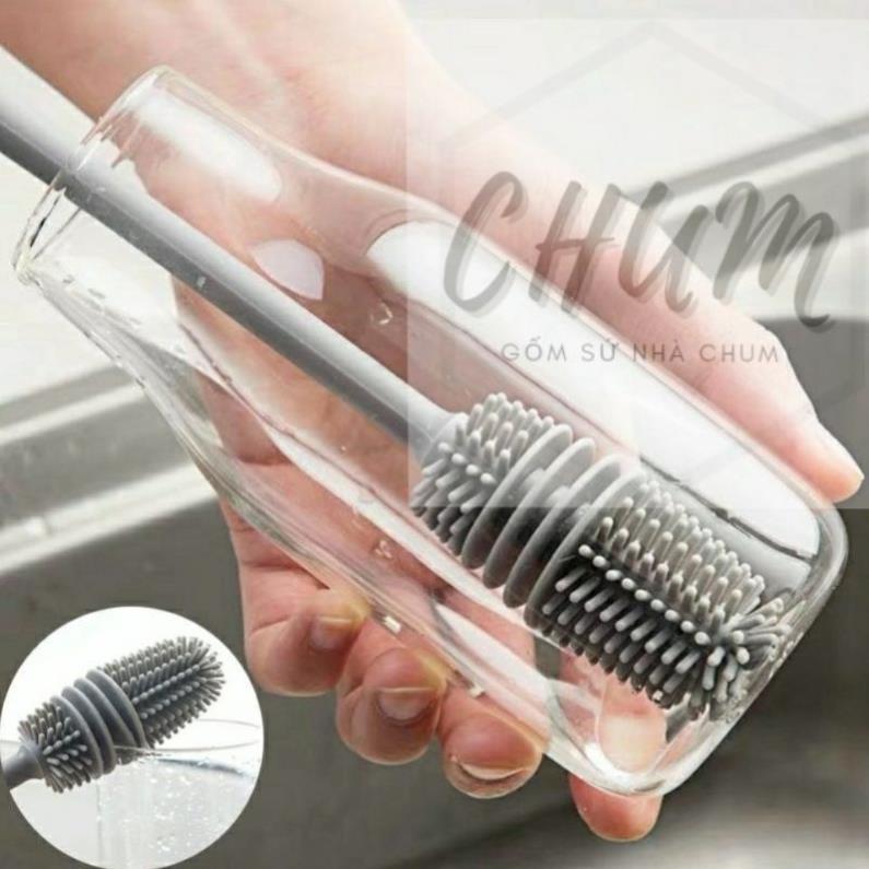 Cây cọ rửa cốc, chai lọ đa năng silicon