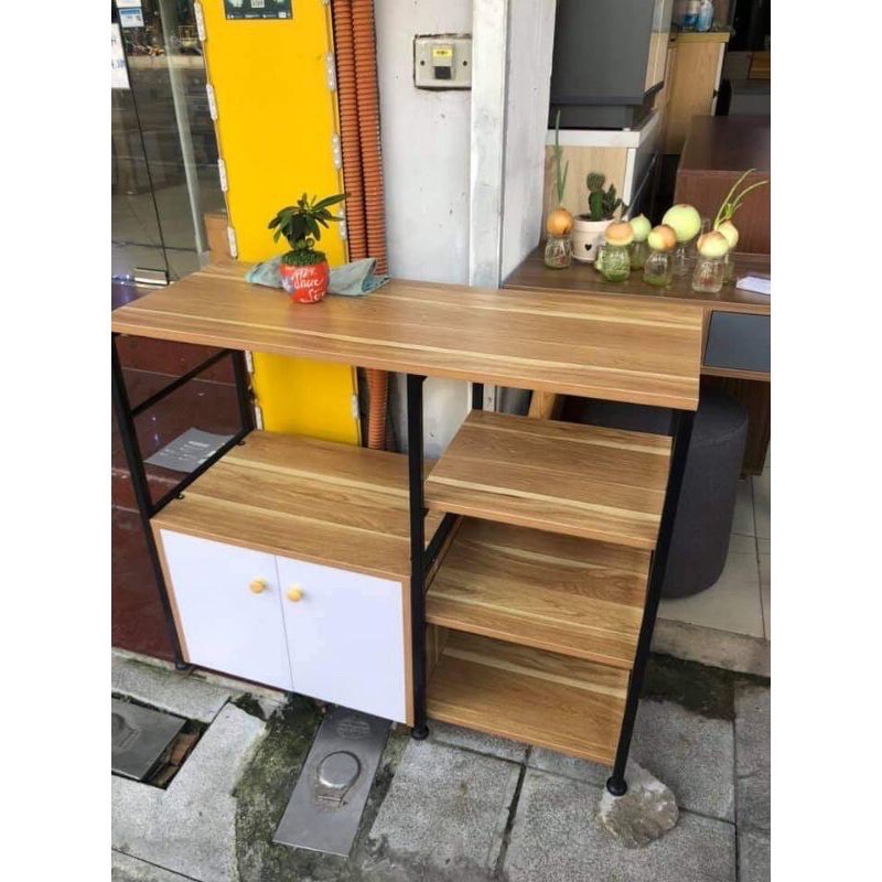 KỆ BẾP - KỆ ĐỂ LÒ VI SÓNG 4 NGĂN KÈM NGĂN KÉO