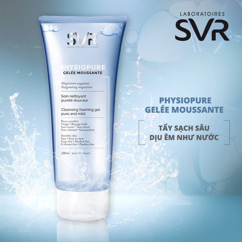 Gel Rửa Mặt Dành Cho Da Nhạy Cảm SVR Physiopure Gelée Moussante Tuýp 200ml - PGM